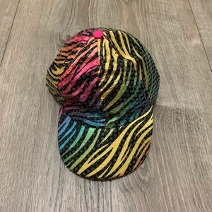 Rainbow Zebra Baseball Cap